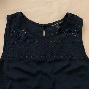 NWT Banana Republic Navy embellished tank